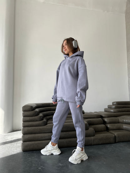 Hoodie MS Pewter Gray (with fleece)