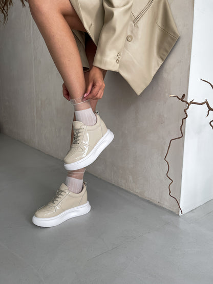 Sneakers MS Classic Cream Lacquered