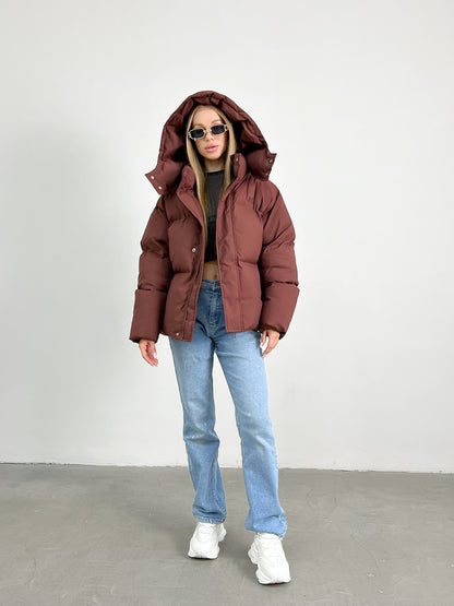 Hooded jacket MS Burgundy