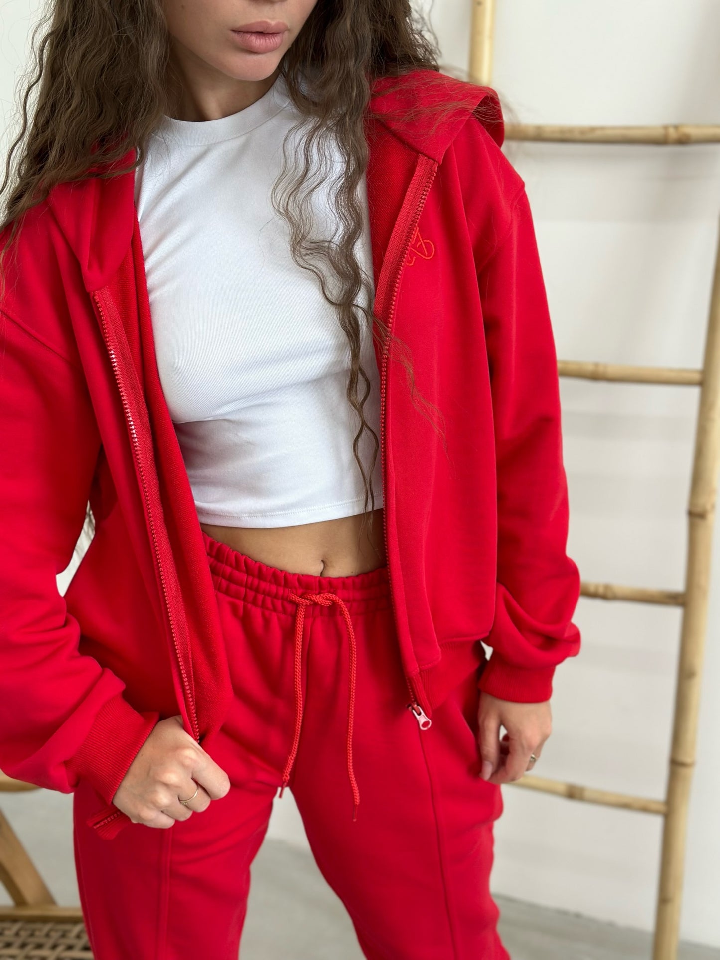 Sweatshirt MS ZIP Red