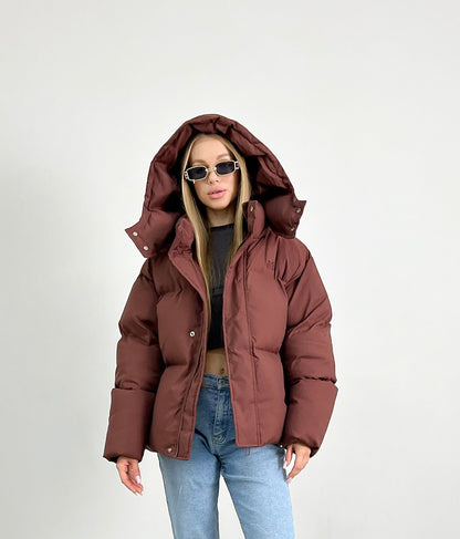 Hooded jacket MS Burgundy